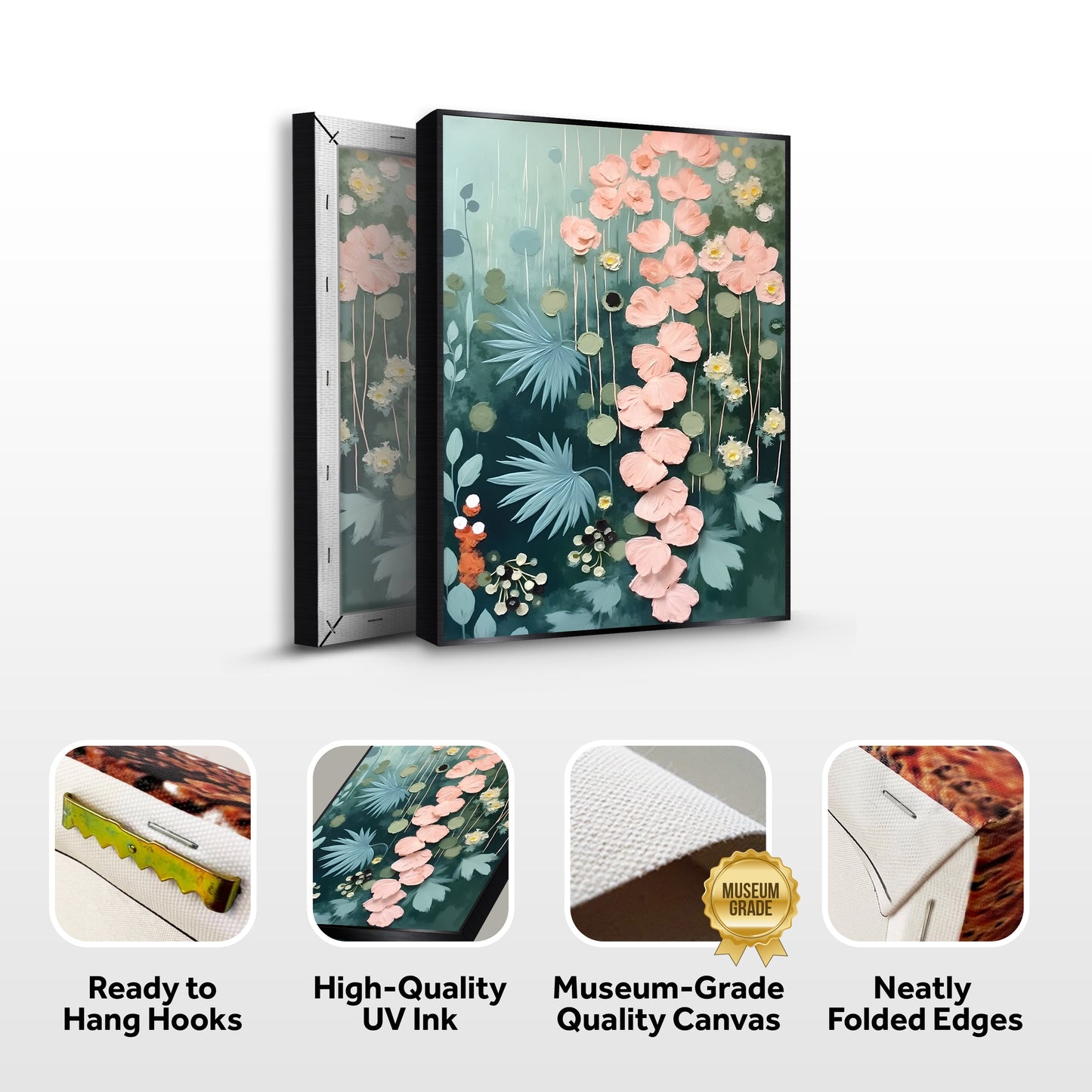 Secret Garden Wall Art II — Modern Botanical Canvas Wall Art