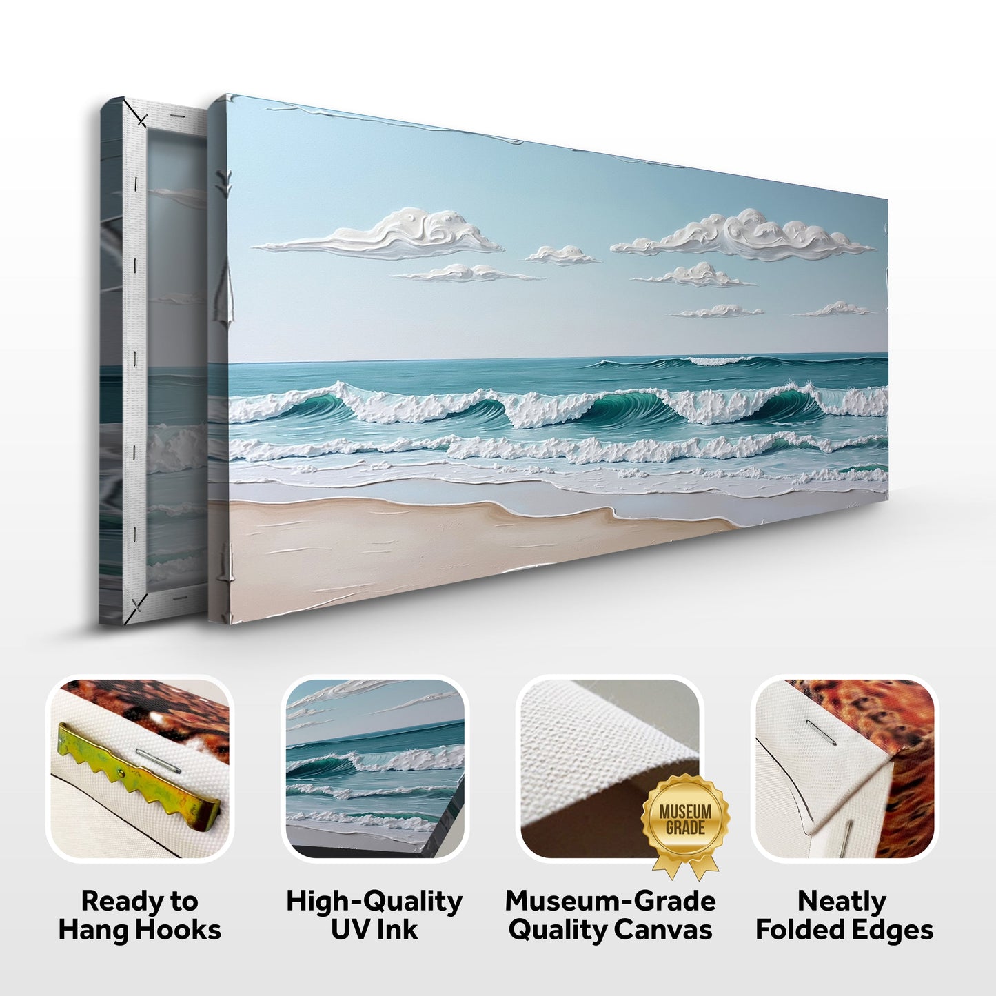 Serene Ocean Wave XI – Coastal Shoreline Wall Art