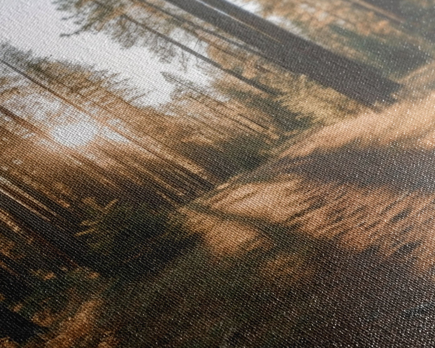 Golden Quiet – Autumn Forest Canvas Art