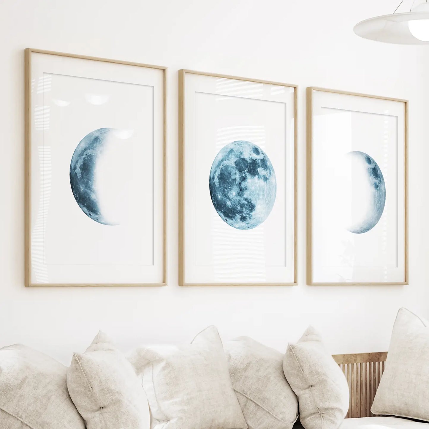 Lunar Phases – Indigo Moon Wall Art Set