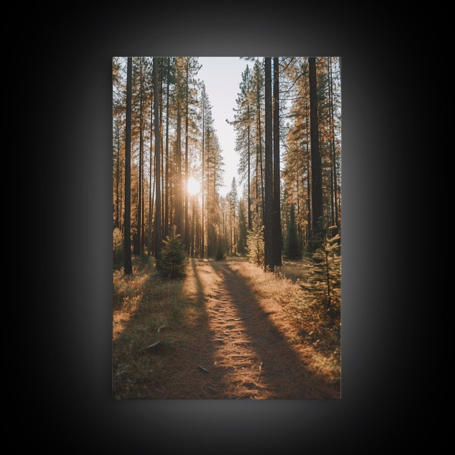 Golden Quiet – Autumn Forest Canvas Art