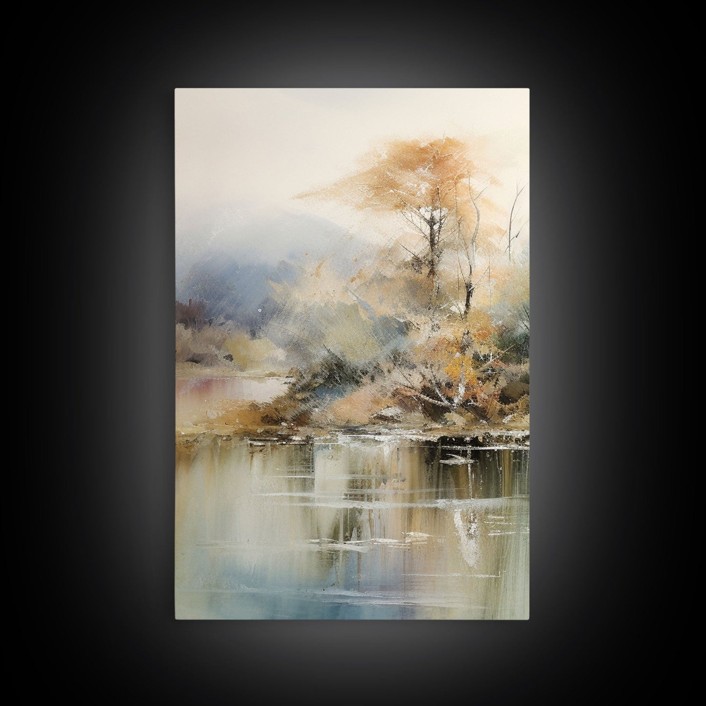 Lakeview Mountain Reflections – 3 Piece Canvas Wall Art
