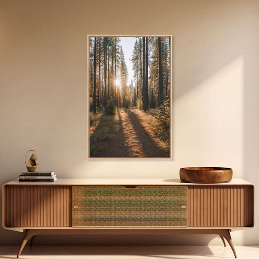 Golden Quiet – Autumn Forest Canvas Art
