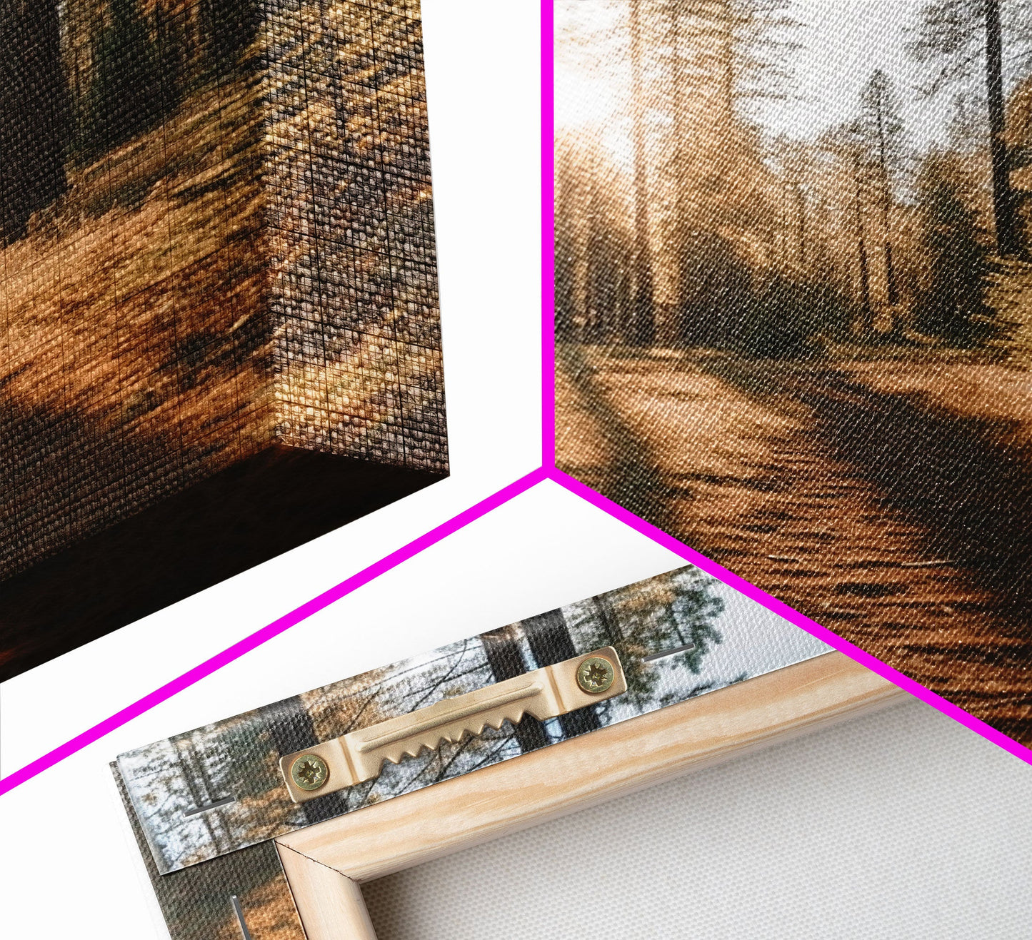 Golden Quiet – Autumn Forest Canvas Art