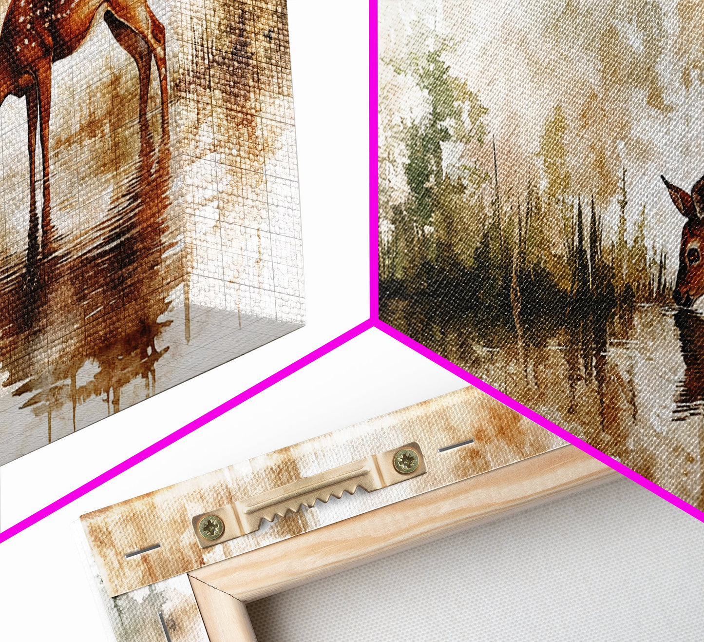 Forest Edge Deer – Woodland Nature Wall Art