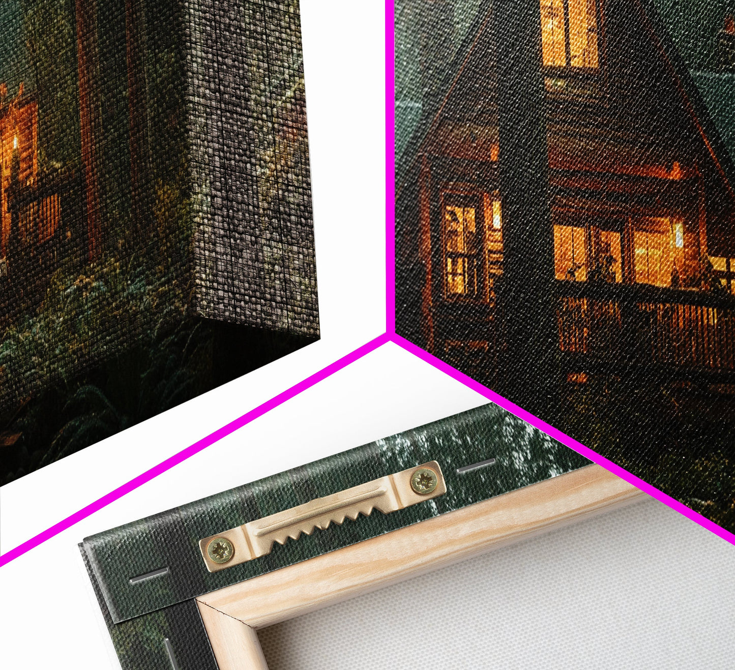 Cabin in the Pines – Cozy Woodland Retreat Wall Art