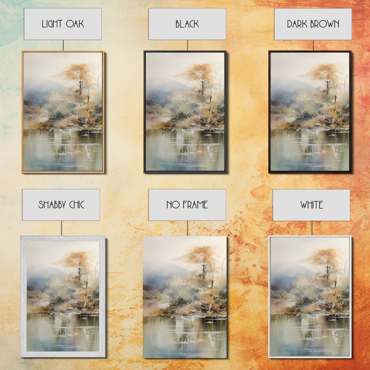 Lakeview Mountain Reflections – 3 Piece Canvas Wall Art