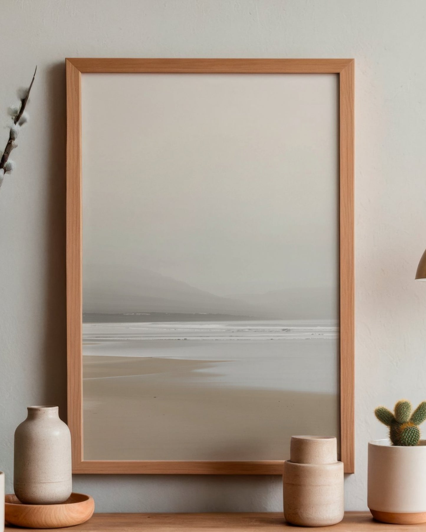 Misted Dune Quiet — Soft Coastal Neutral Wall Art (4:5 Ratio Digital Download)