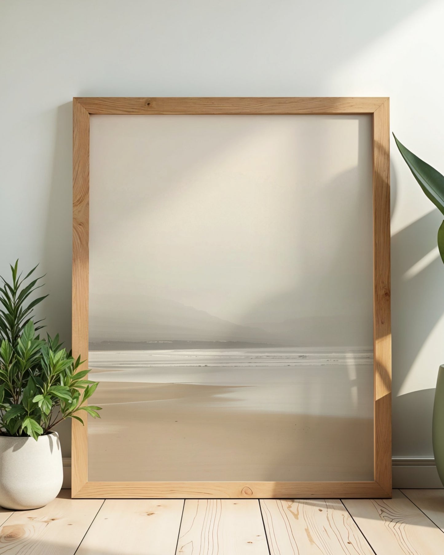 Misted Dune Quiet — Soft Coastal Neutral Wall Art (4:5 Ratio Digital Download)