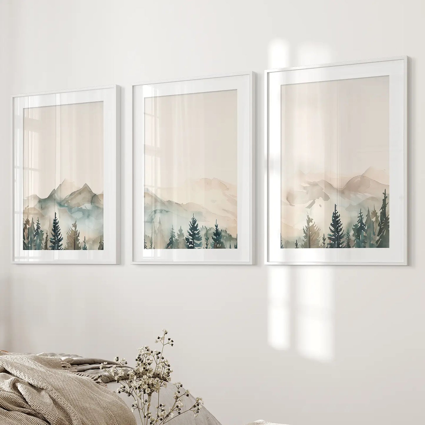 Nature Prints – Modern Minimal Forest Wall Art Set