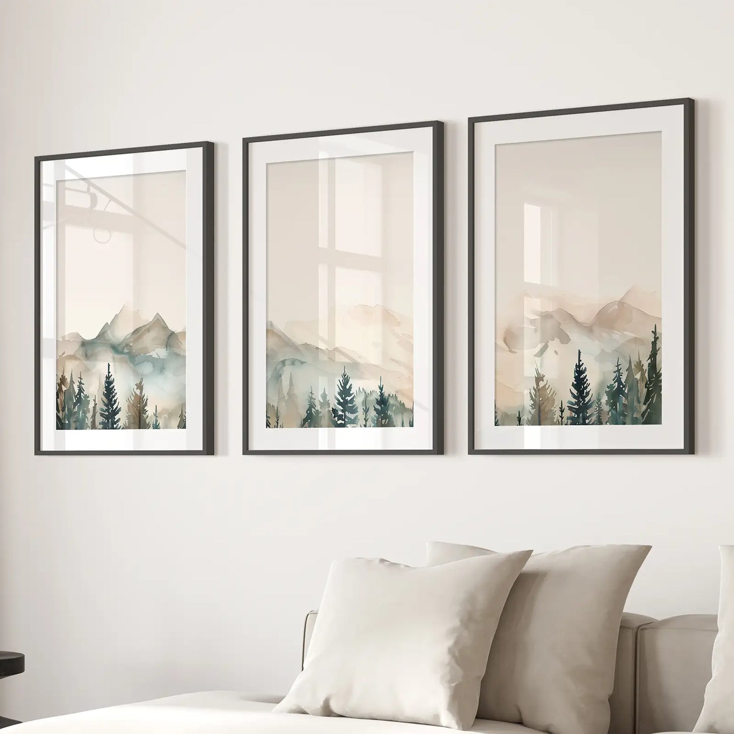 Nature Prints – Modern Minimal Forest Wall Art Set