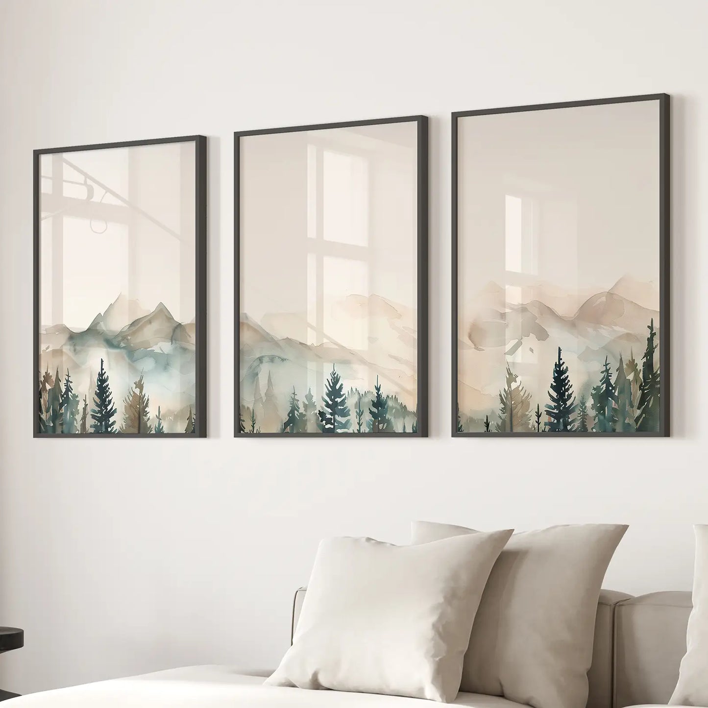 Nature Prints – Modern Minimal Forest Wall Art Set
