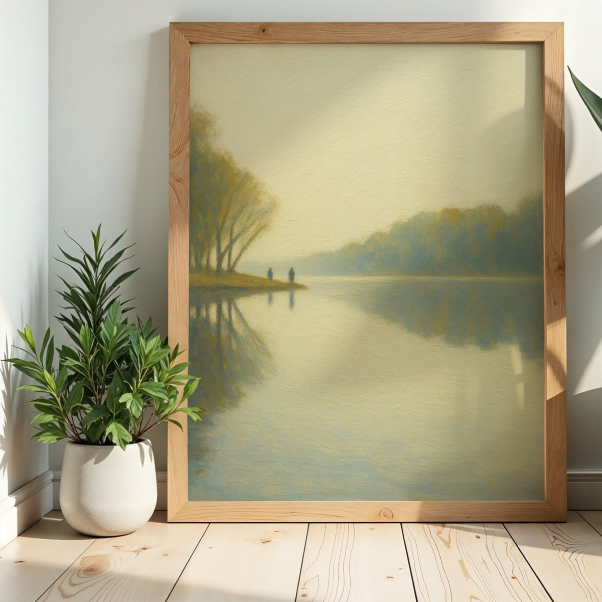 Stillwater Morning – Quiet Autumn Lake Wall Art Print