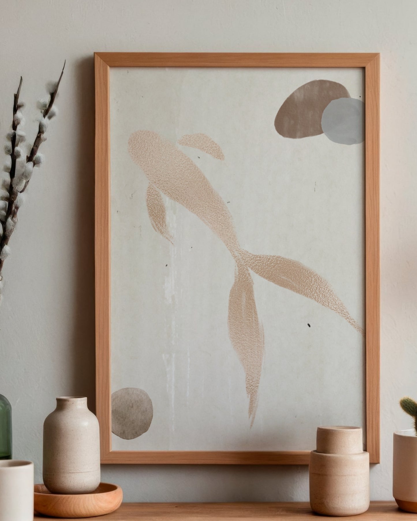 StillWater Rise — Minimalist Japandi Art Print (4:5 Ratio Digital Download)