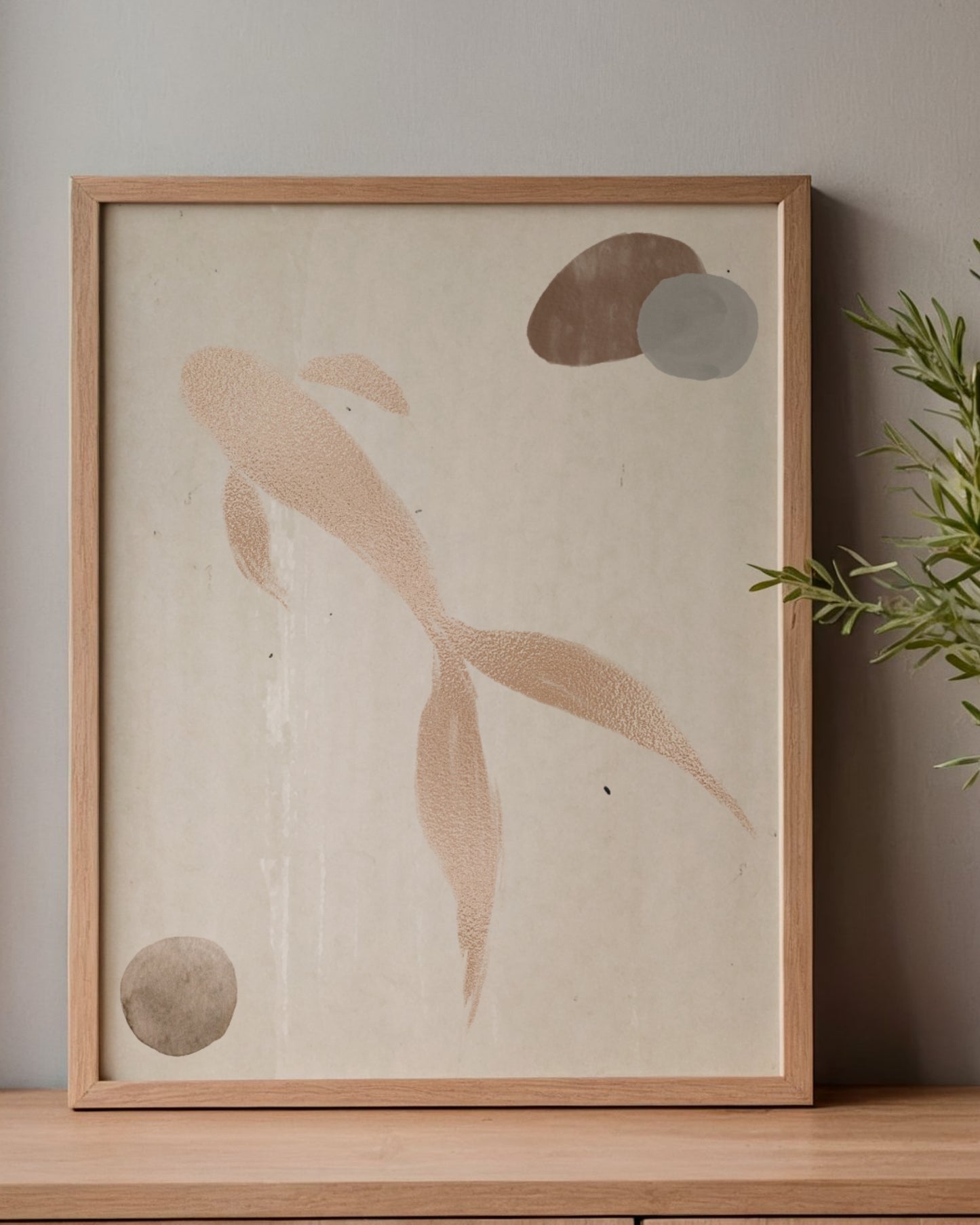 StillWater Rise — Minimalist Japandi Art Print (4:5 Ratio Digital Download)
