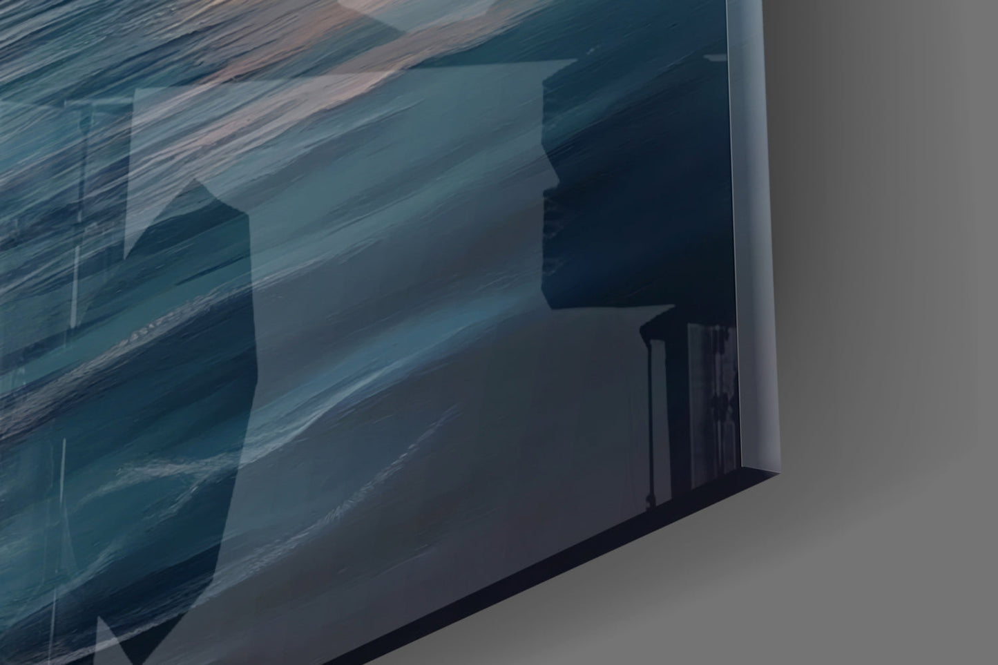 Sunset Sailboat – Glass Wall Art