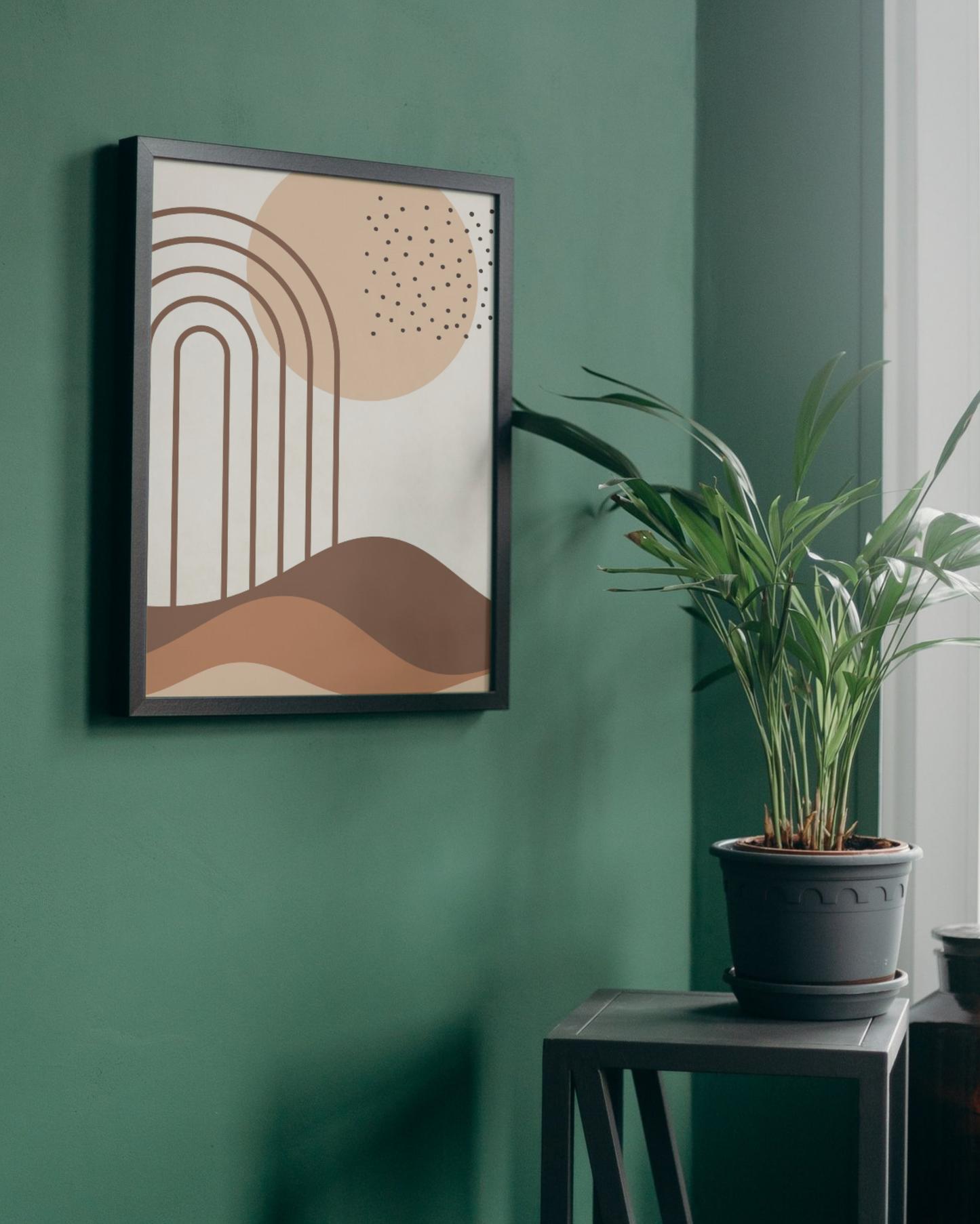 Whispers of Earth — Japandi Minimalist Abstract Landscape Print (4:5 Ratio Digital Download)