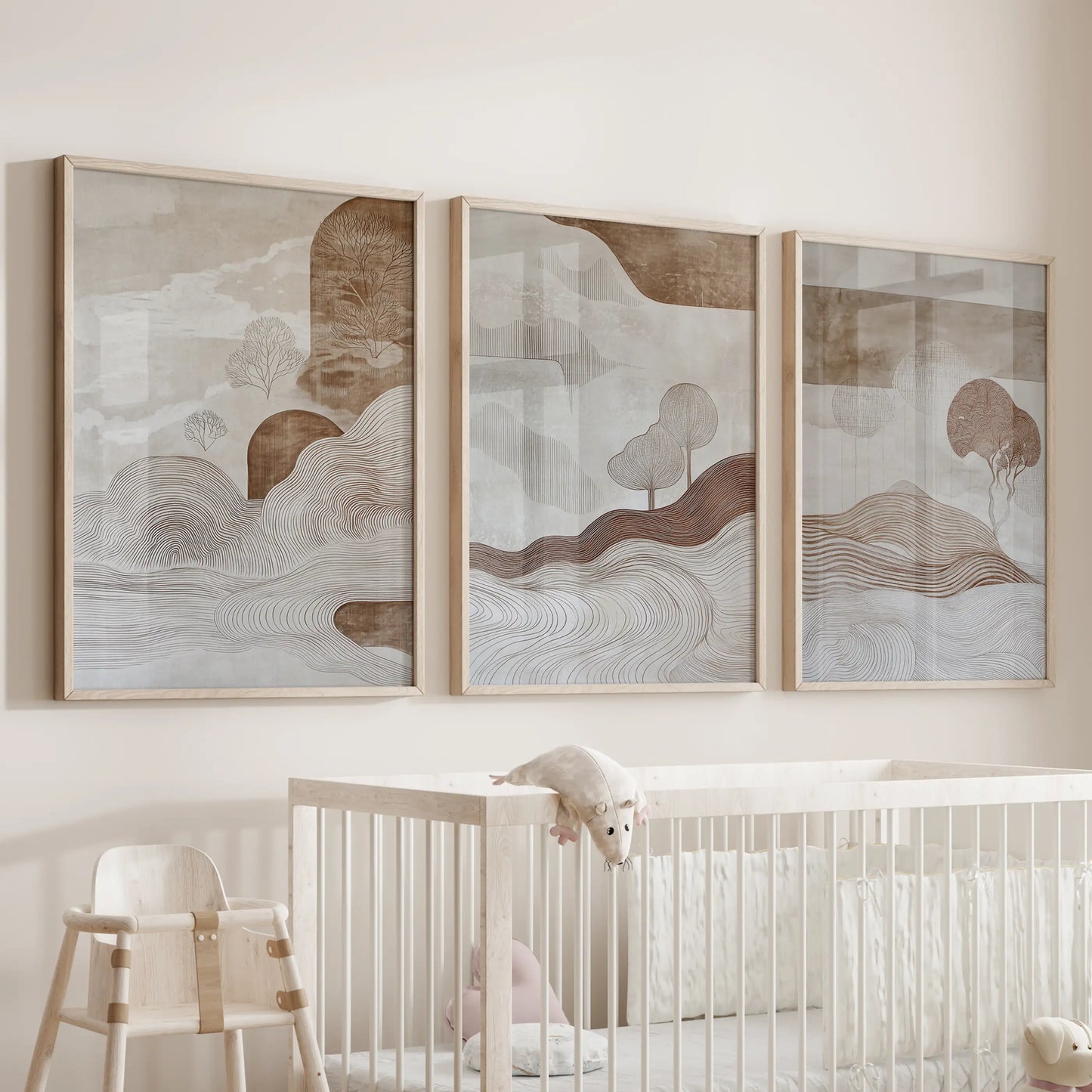 Wabi Sabi Line Art – 3 Piece Wall Art Set