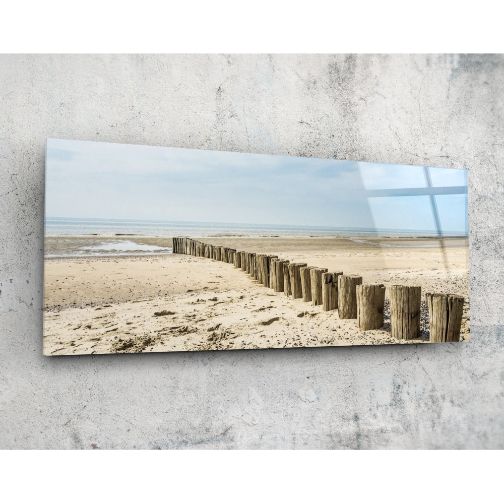 Coastal Breakwater – Glass Wall Art