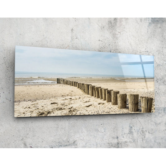 Coastal Breakwater – Glass Wall Art