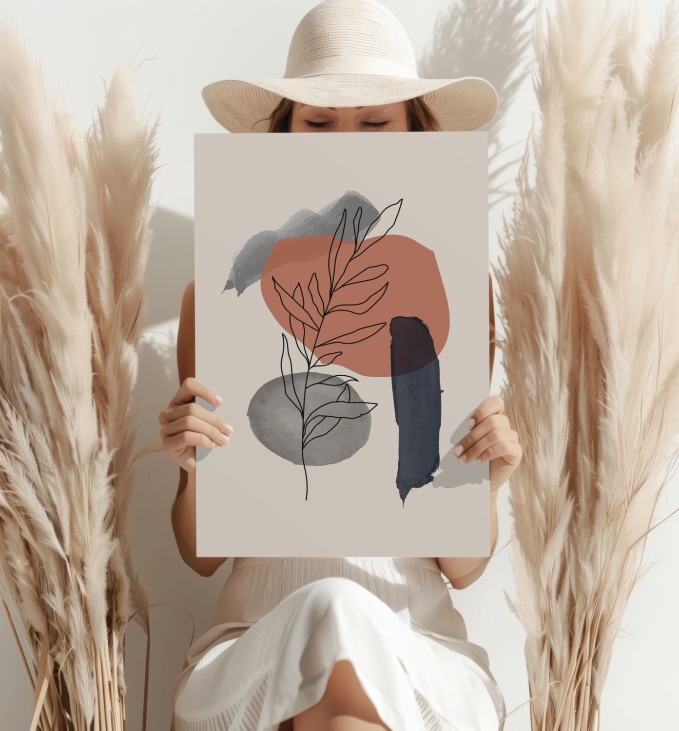 Autumn Crest Study – Modern Abstract Aluminum Print