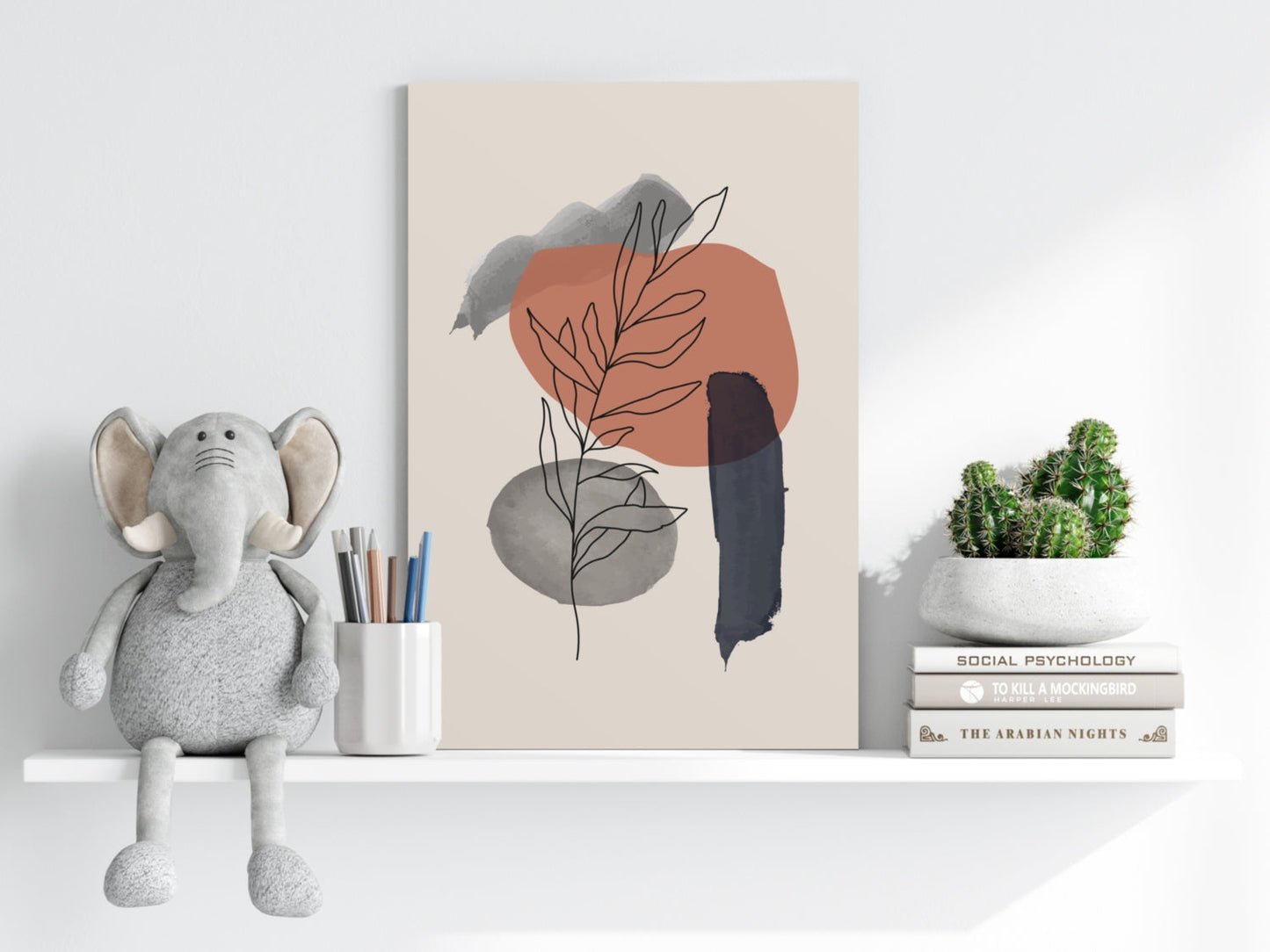 Autumn Crest Study – Modern Abstract Aluminum Print
