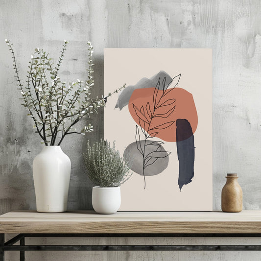 Autumn Crest Study – Modern Abstract Aluminum Print
