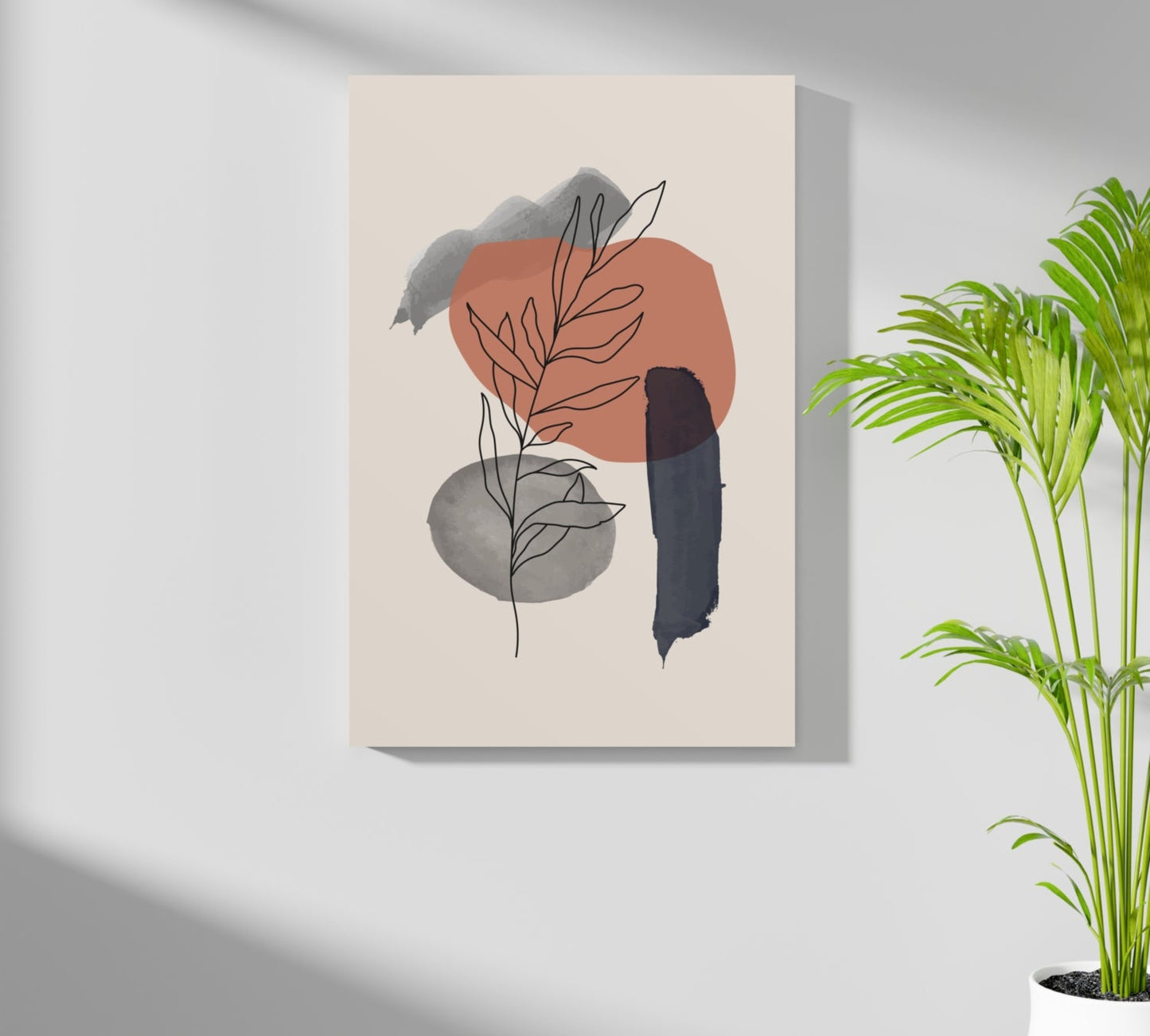 Autumn Crest Study – Modern Abstract Aluminum Print