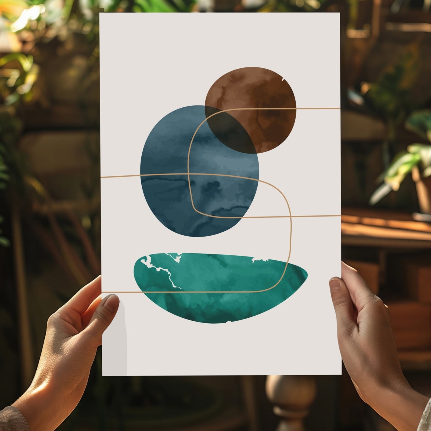 Orbit Lines Study – Modern Abstract Aluminum Print
