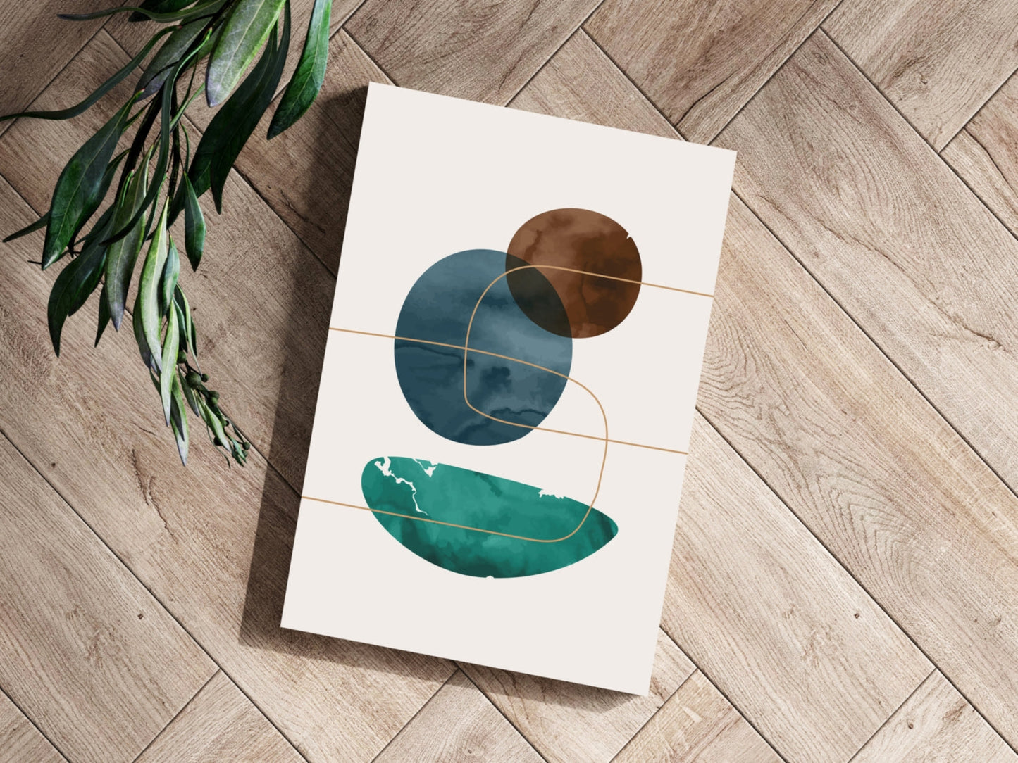 Orbit Lines Study – Modern Abstract Aluminum Print