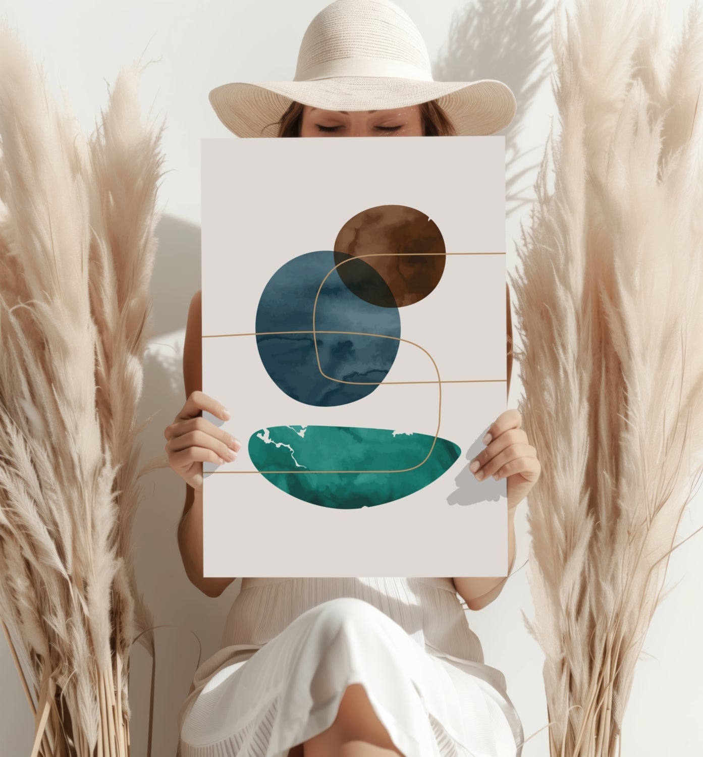 Orbit Lines Study – Modern Abstract Aluminum Print