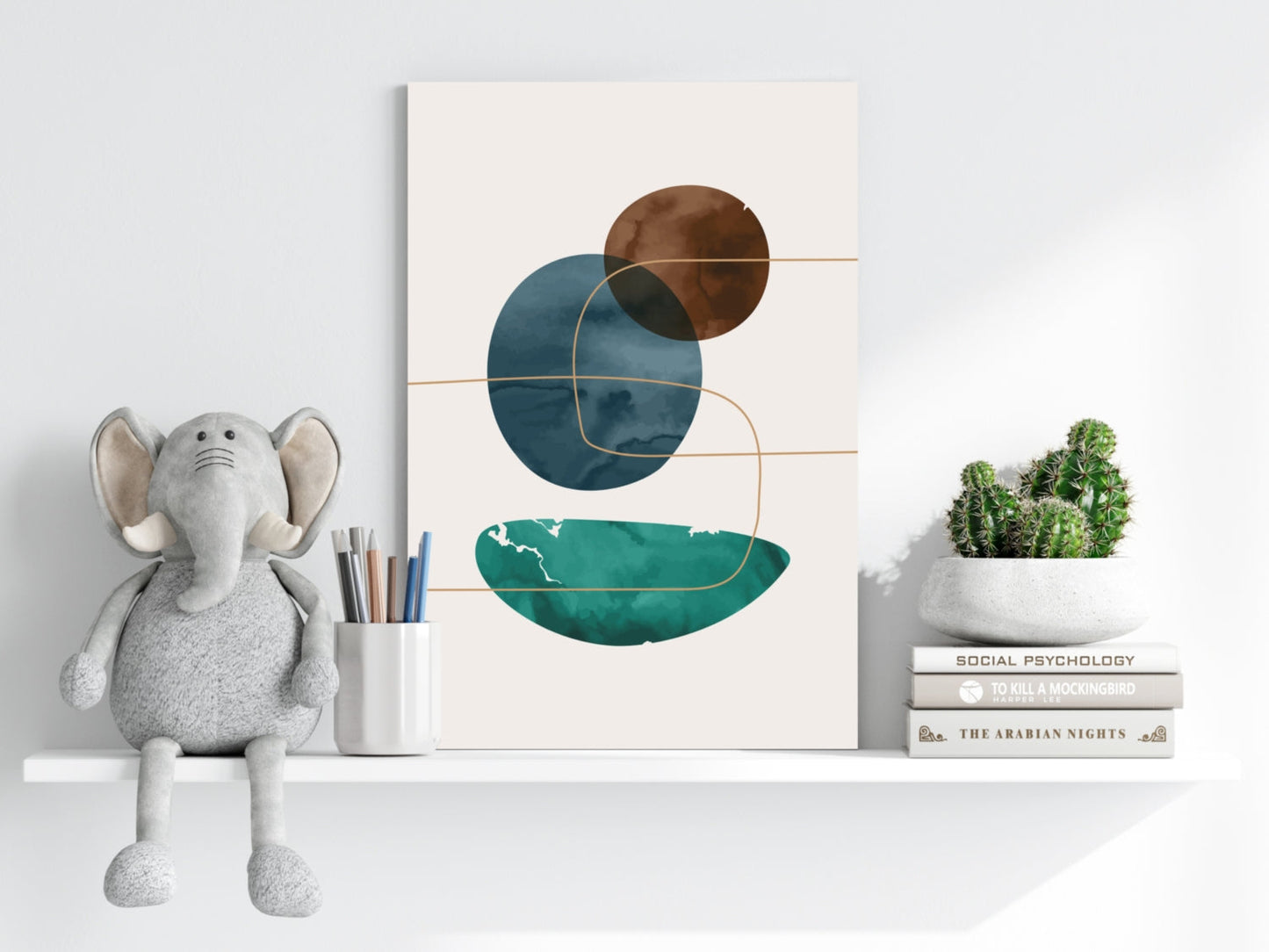Orbit Lines Study – Modern Abstract Aluminum Print