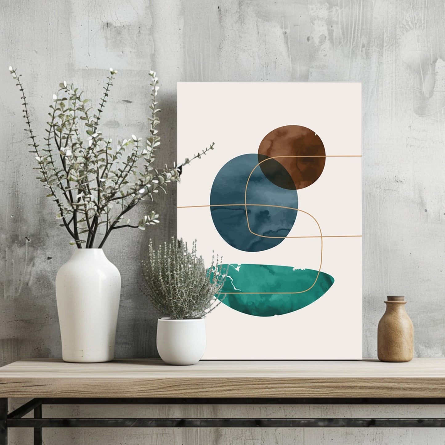 Orbit Lines Study – Modern Abstract Aluminum Print
