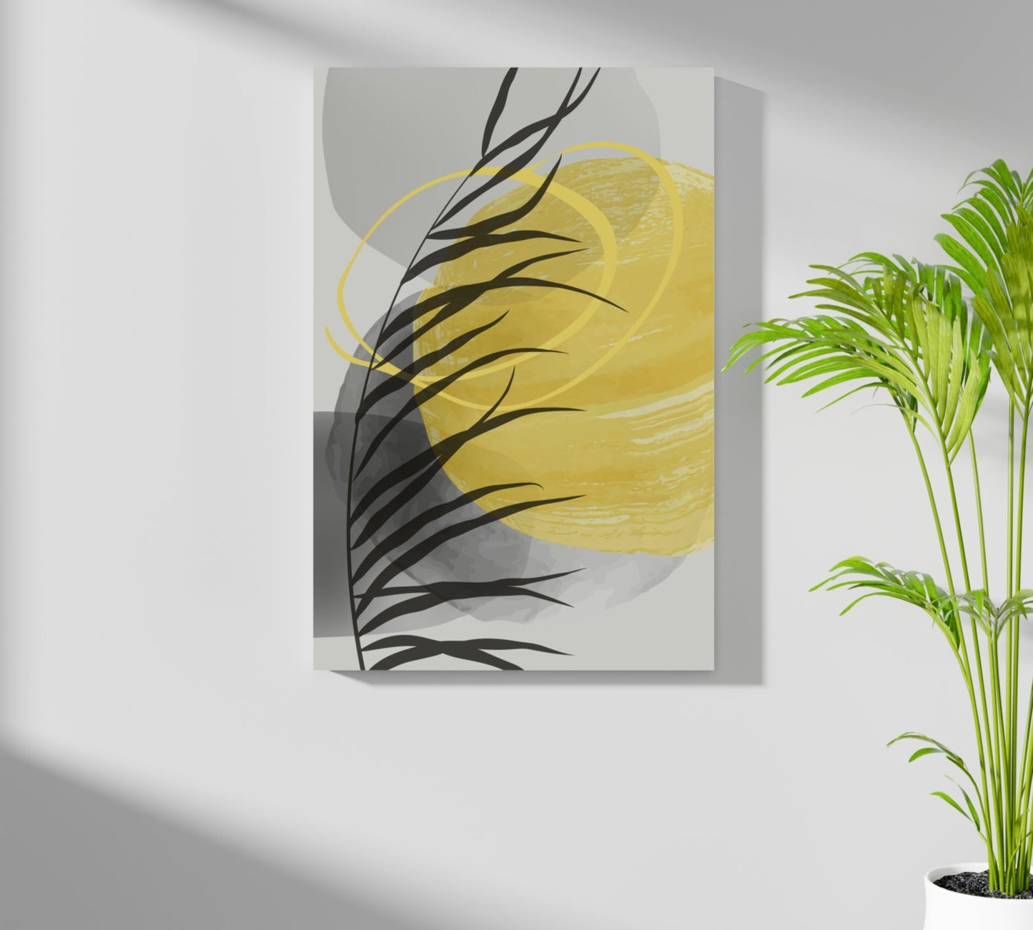 Line Art V8 – Brushed Aluminum Wall Art