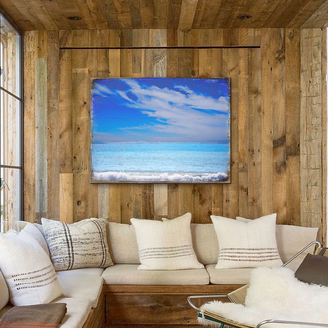 Beach Wood — Handcrafted Coastal Wooden Wall Art (Nature Wonders 95226‑3B)