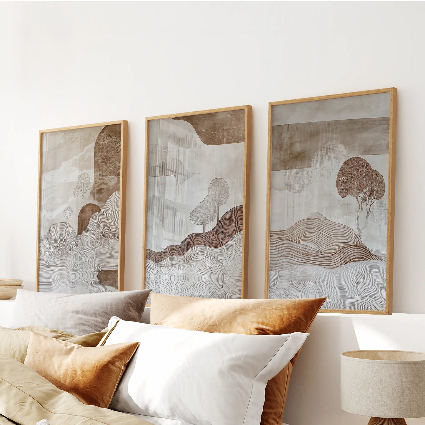 Wabi Sabi Line Art – 3 Piece Wall Art Set