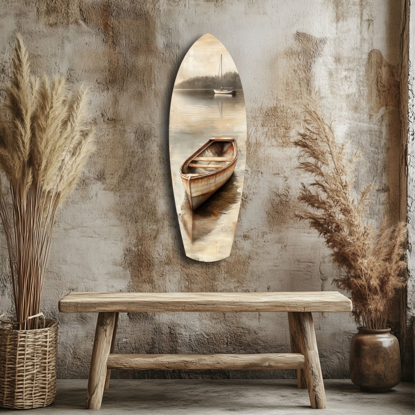 Drift of Solitude – Coastal Glass Wall Art