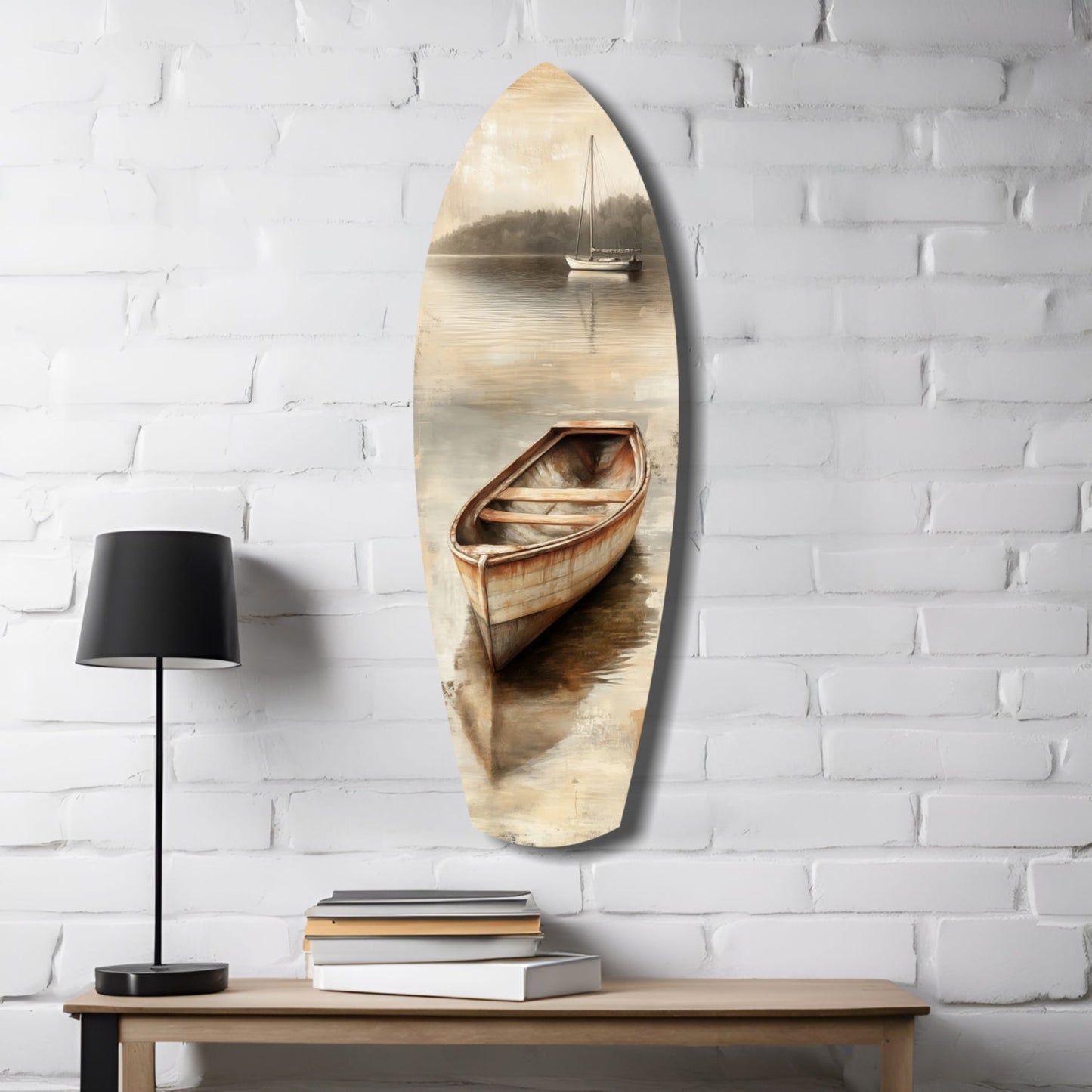 Drift of Solitude – Coastal Glass Wall Art