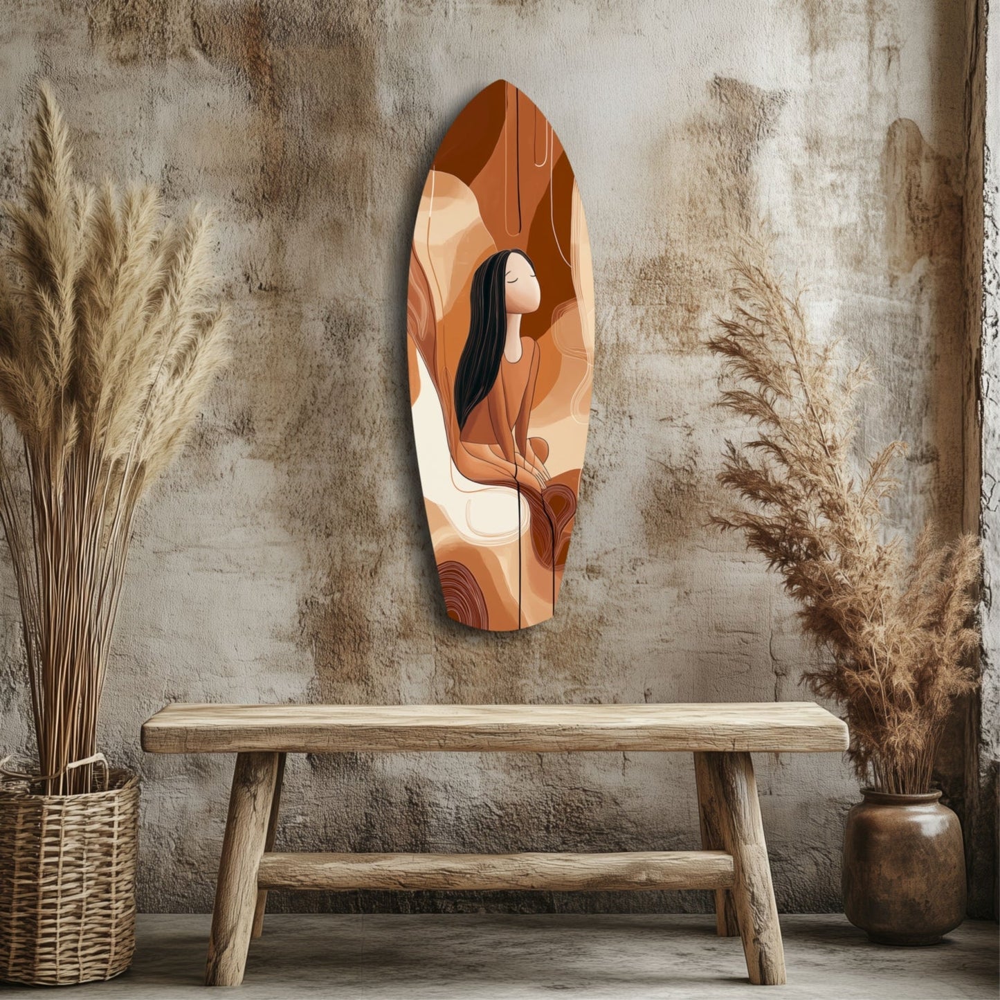 Solitude Drift – Sculptural Minimal Glass Wall Art