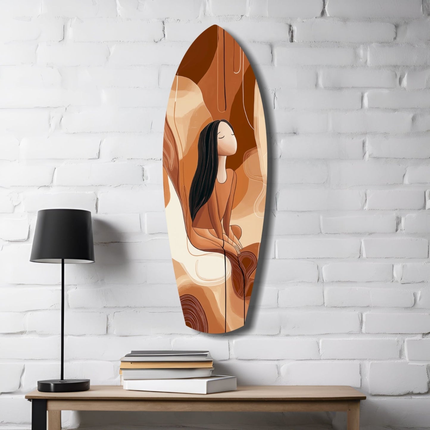 Solitude Drift – Sculptural Minimal Glass Wall Art