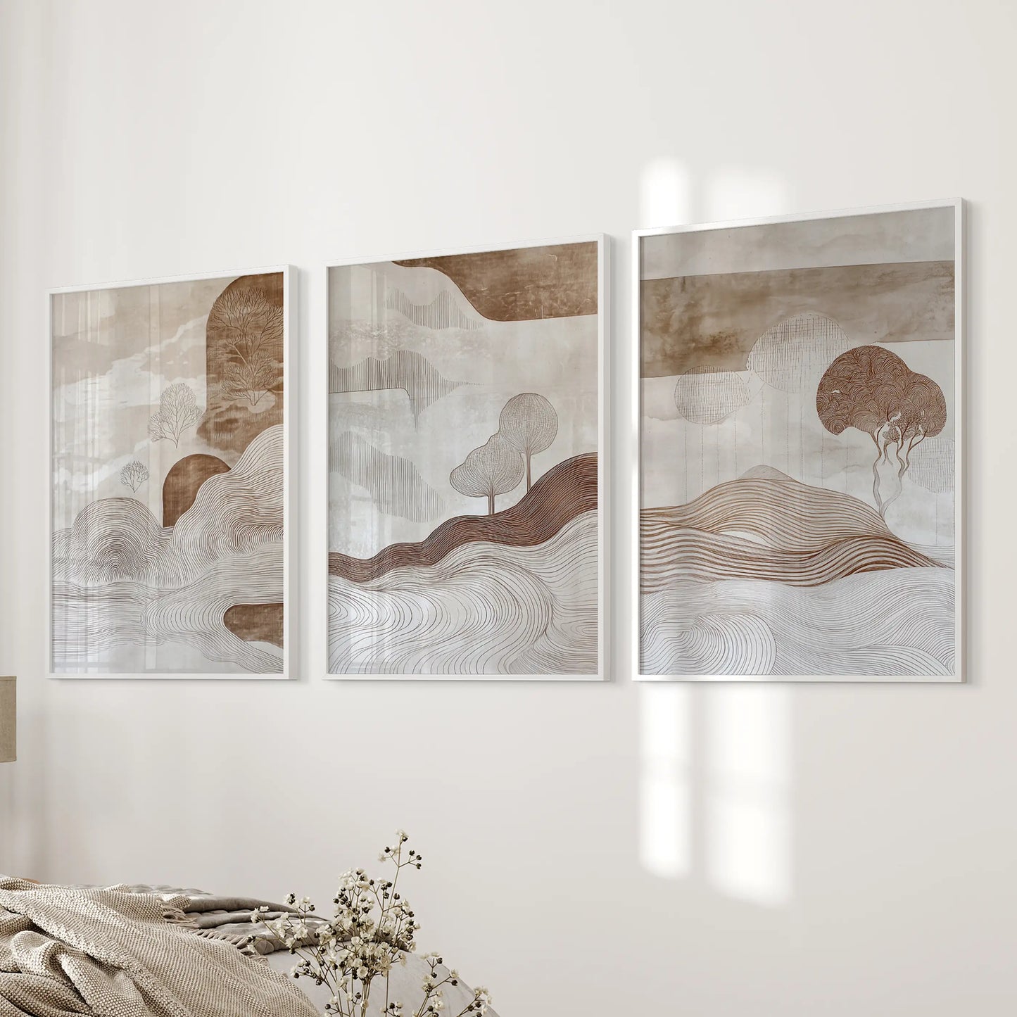Wabi Sabi Line Art – 3 Piece Wall Art Set