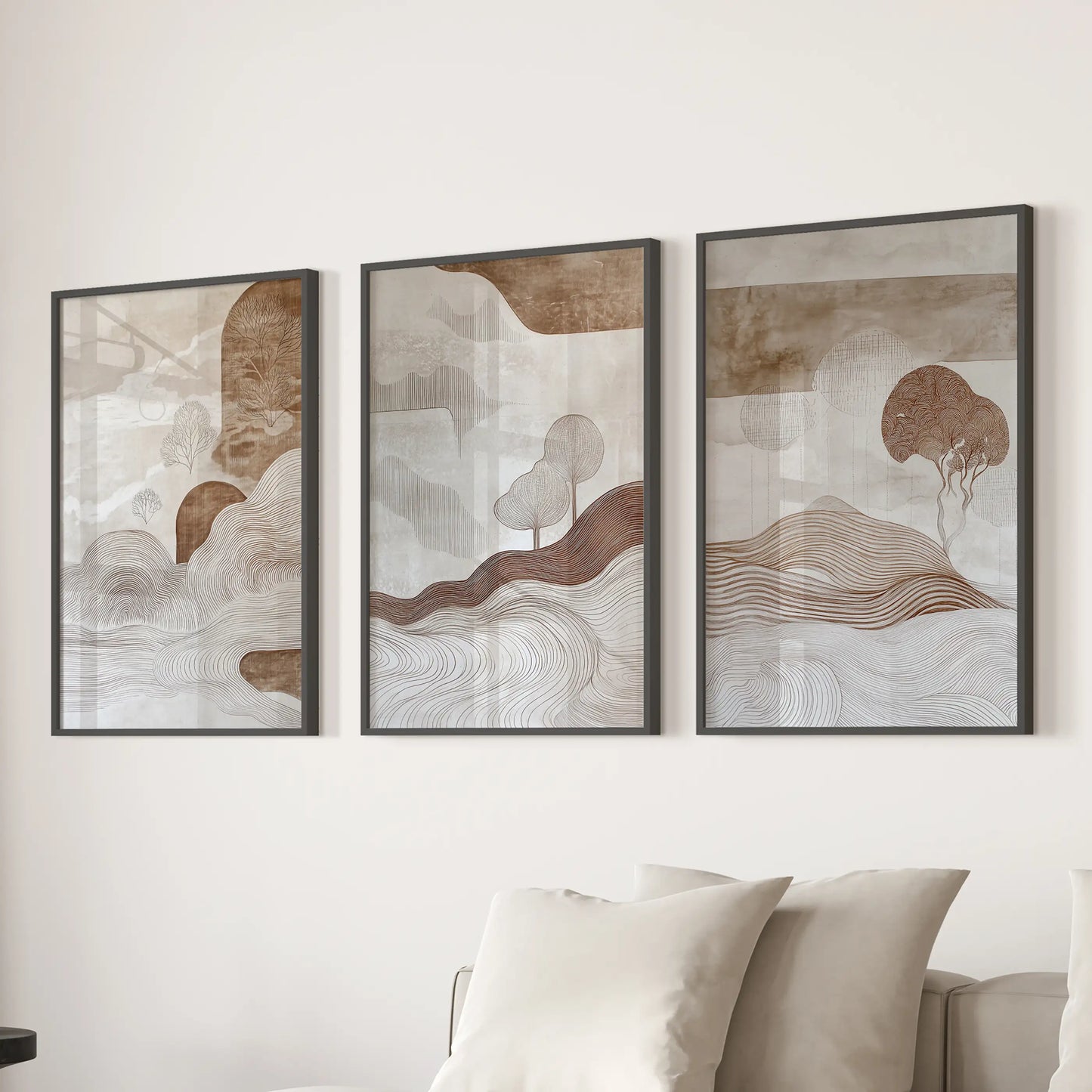 Wabi Sabi Line Art – 3 Piece Wall Art Set