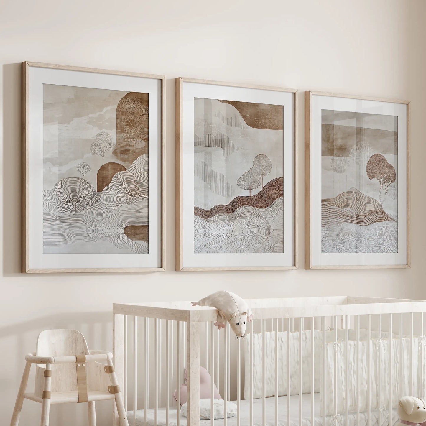 Wabi Sabi Line Art – 3 Piece Wall Art Set