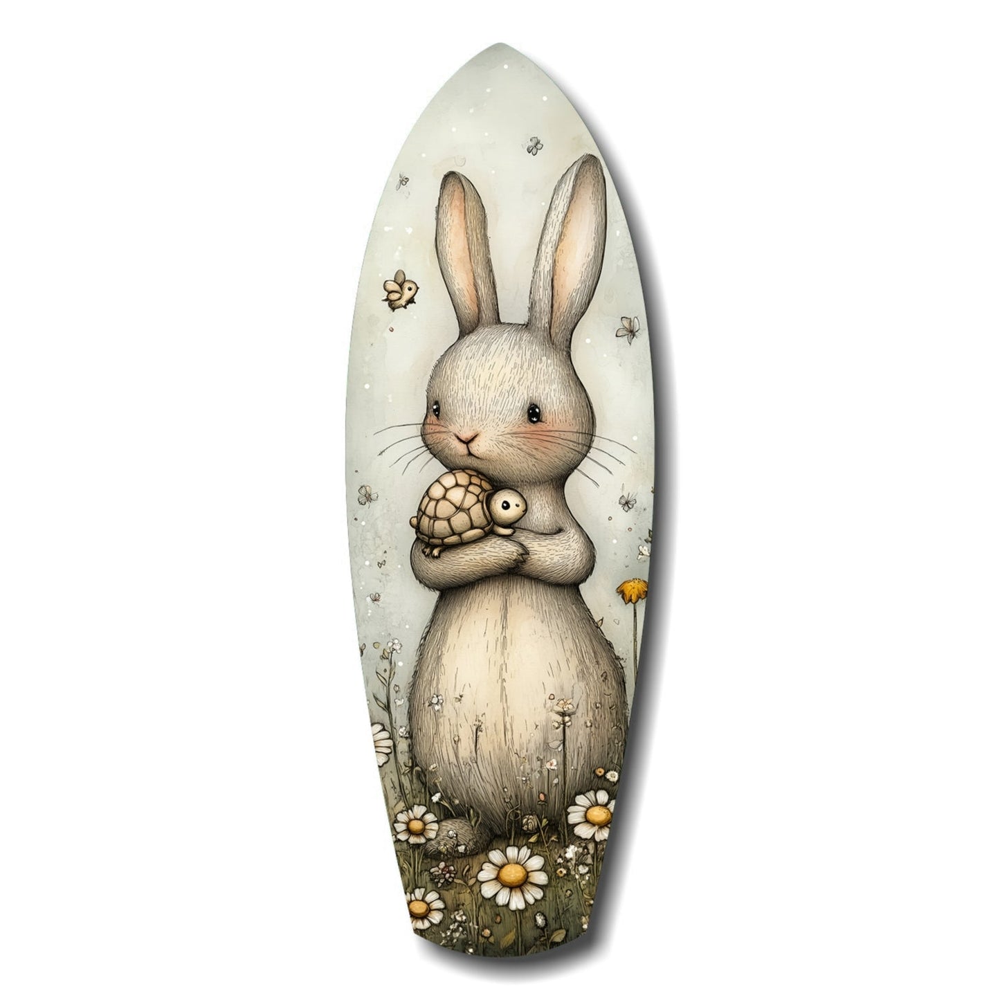 Meadow Friends – Whimsical Nursery Glass Wall Art
