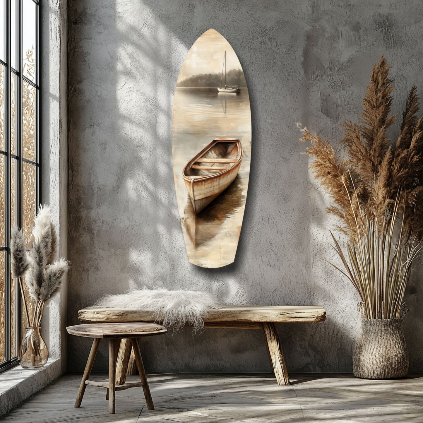Drift of Solitude – Coastal Glass Wall Art