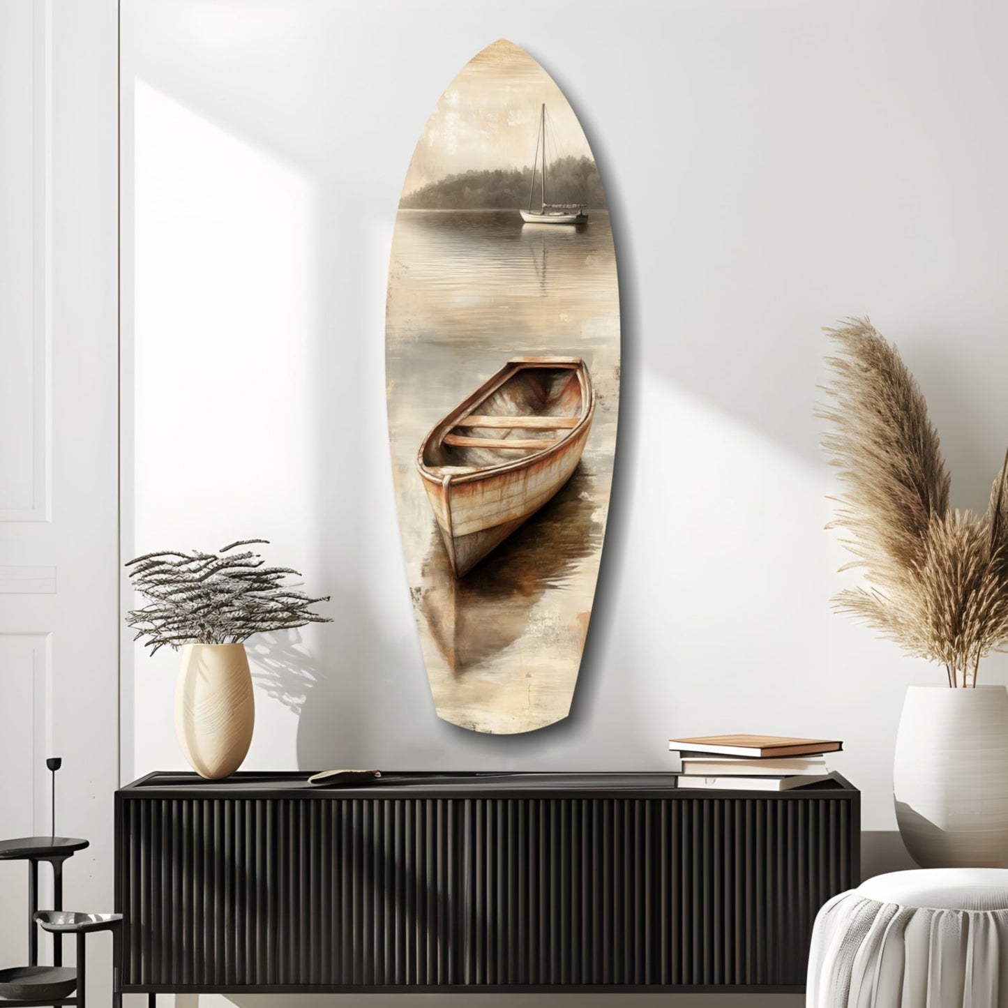 Drift of Solitude – Coastal Glass Wall Art