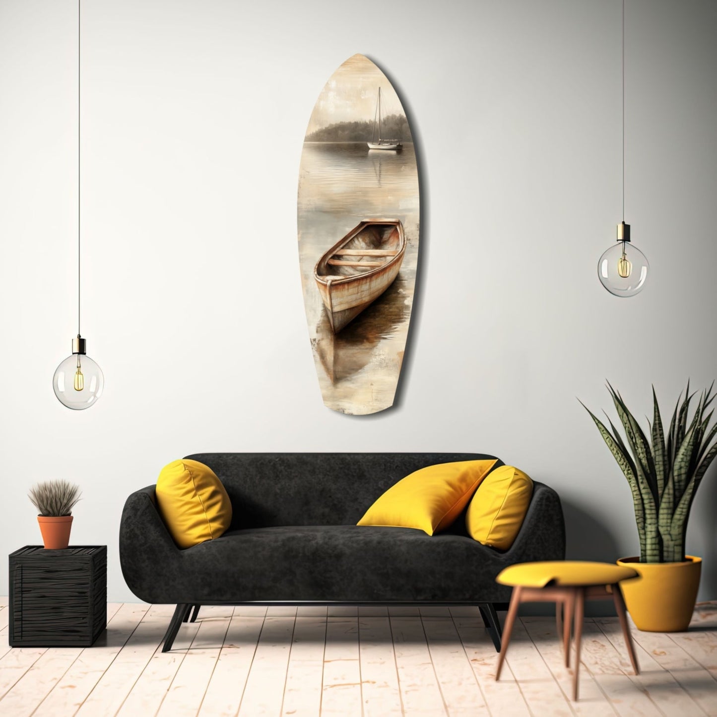 Drift of Solitude – Coastal Glass Wall Art