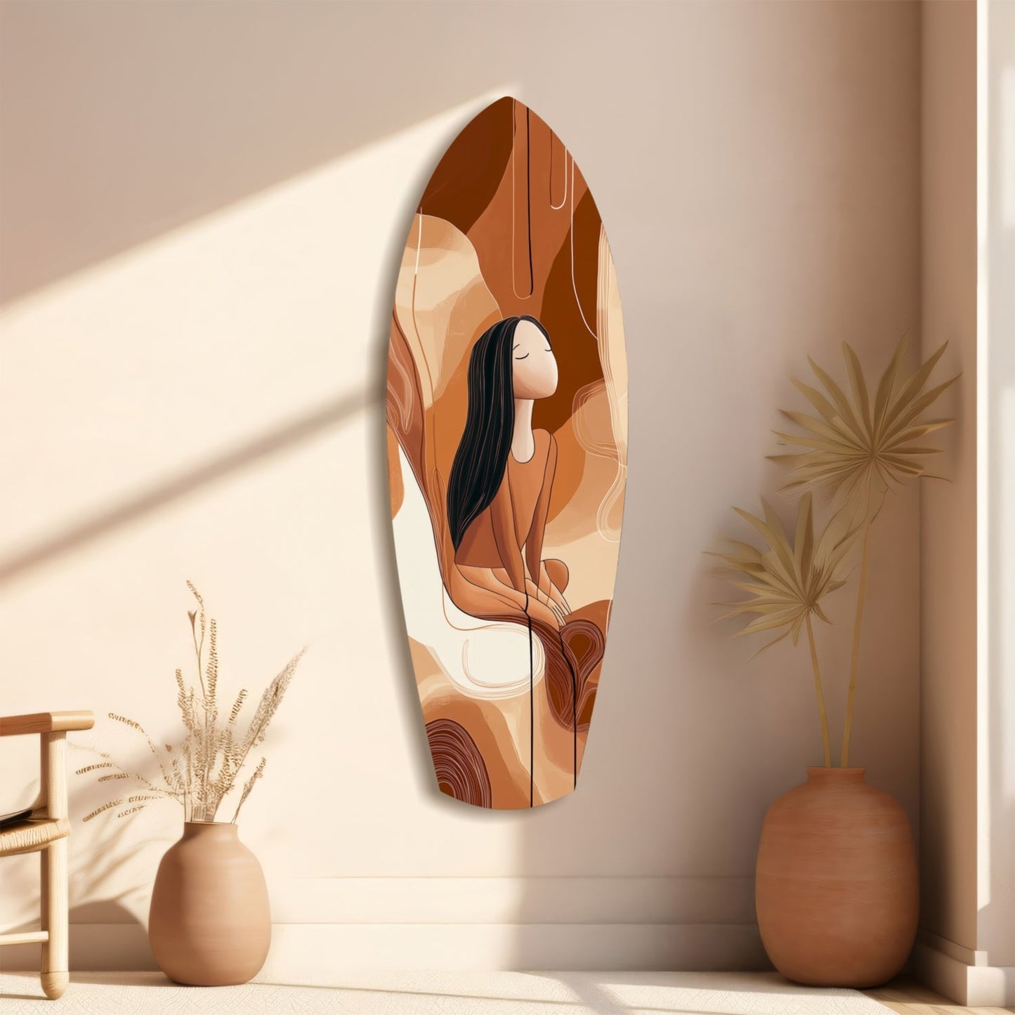 Solitude Drift – Sculptural Minimal Glass Wall Art