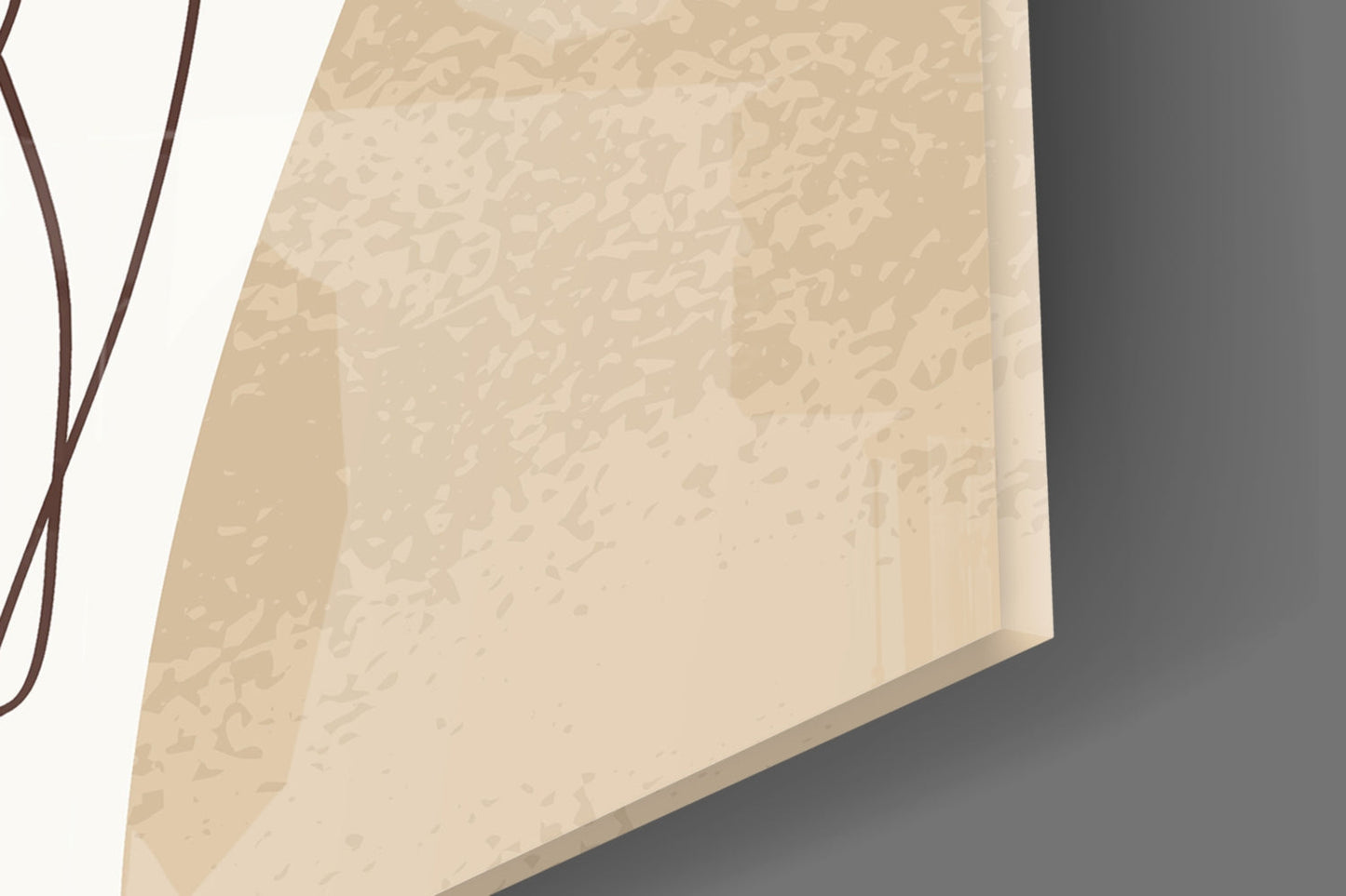 Champagne Terrace Muse – Glass Wall Art